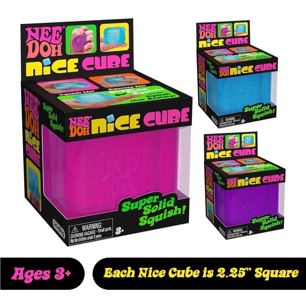 Nee Doh Nice Cube - Super Solid Squish
